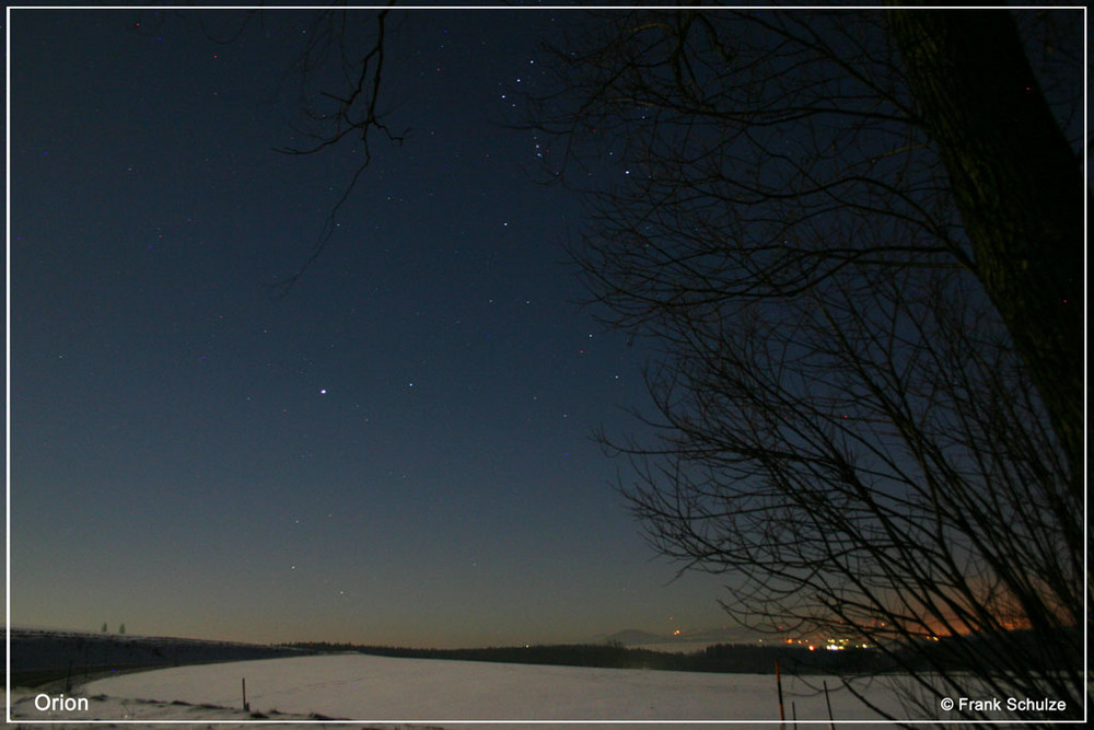 Orion im Mondschein