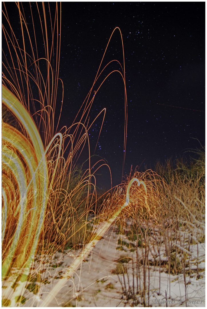 Orion meets lightpainting