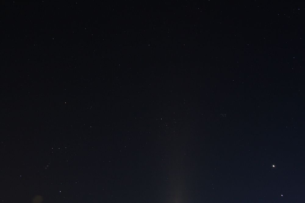 Orion mit Venus und Jupiter