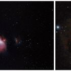 Orion Nebel M42 / M43 mit kleiner Brennweite (330 mm) und Schmalbandfiltern