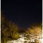 Orion zwischen Helgolands Winterlandschaft