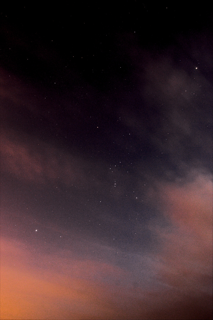 Orione al crepuscolo