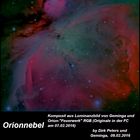 Orionnebel-Komposit aus SW-CCD-Luminanz und EOS 760d Farbbild