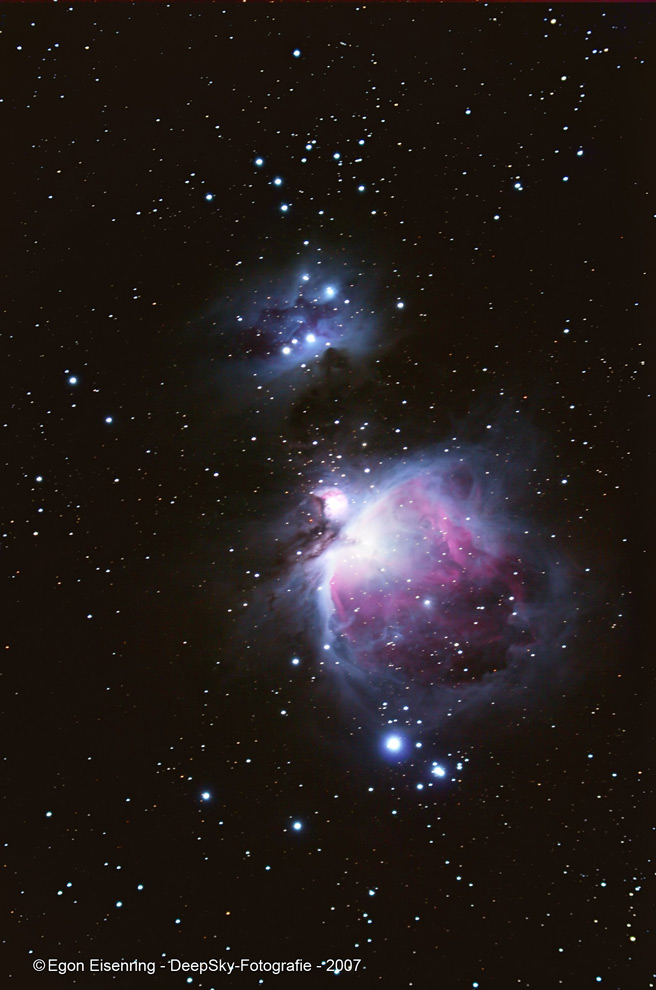 Orionnebel (M42) mit RunningMan (NGC 1973-77)