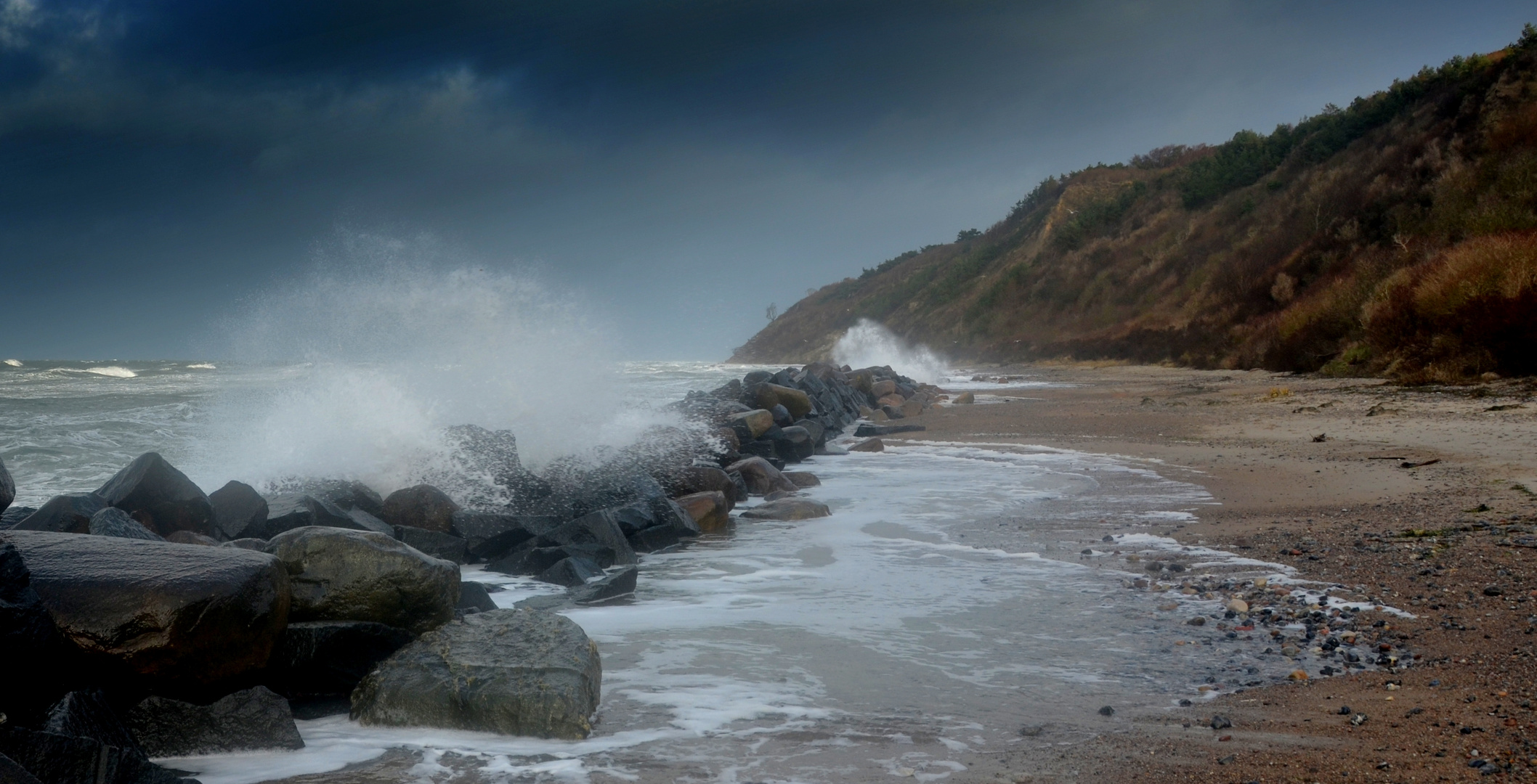 Orkan auf Hiddensee