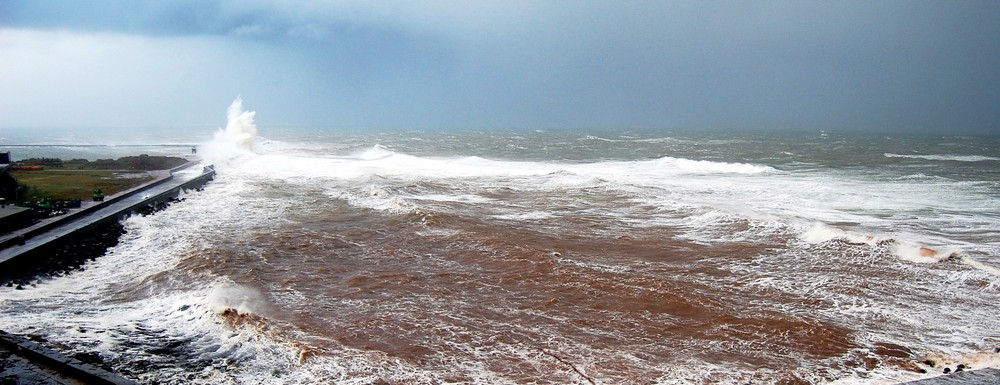 Orkan "Tilo" auf Helgoland