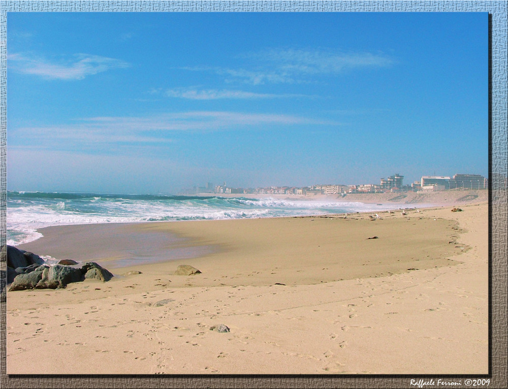 orme sulla spiaggia