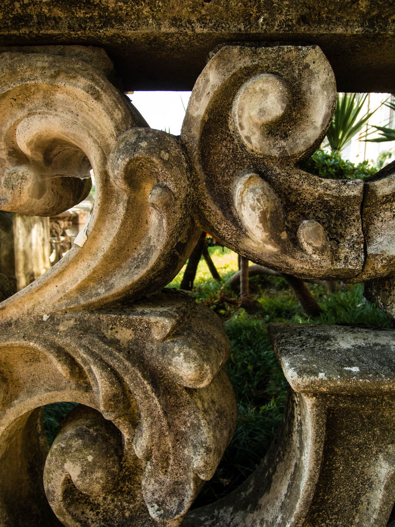 Ornament in einem wunderschönen Park am Lago di Como