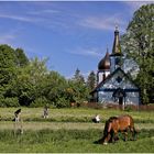 Orthodoxe Holzkirche in Wojnowo-Masuren