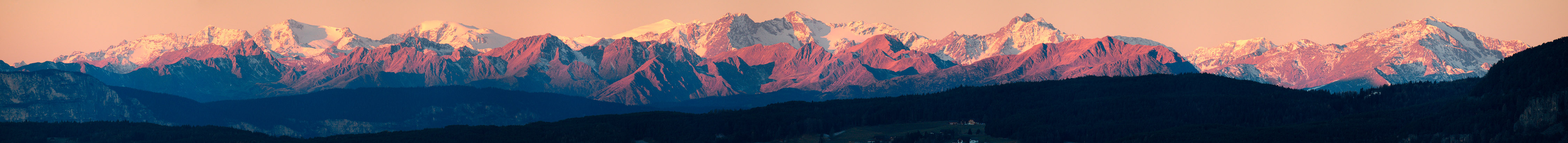 Ortler-Alpen im Morgenlicht