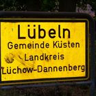 Ortschild von Lübeln