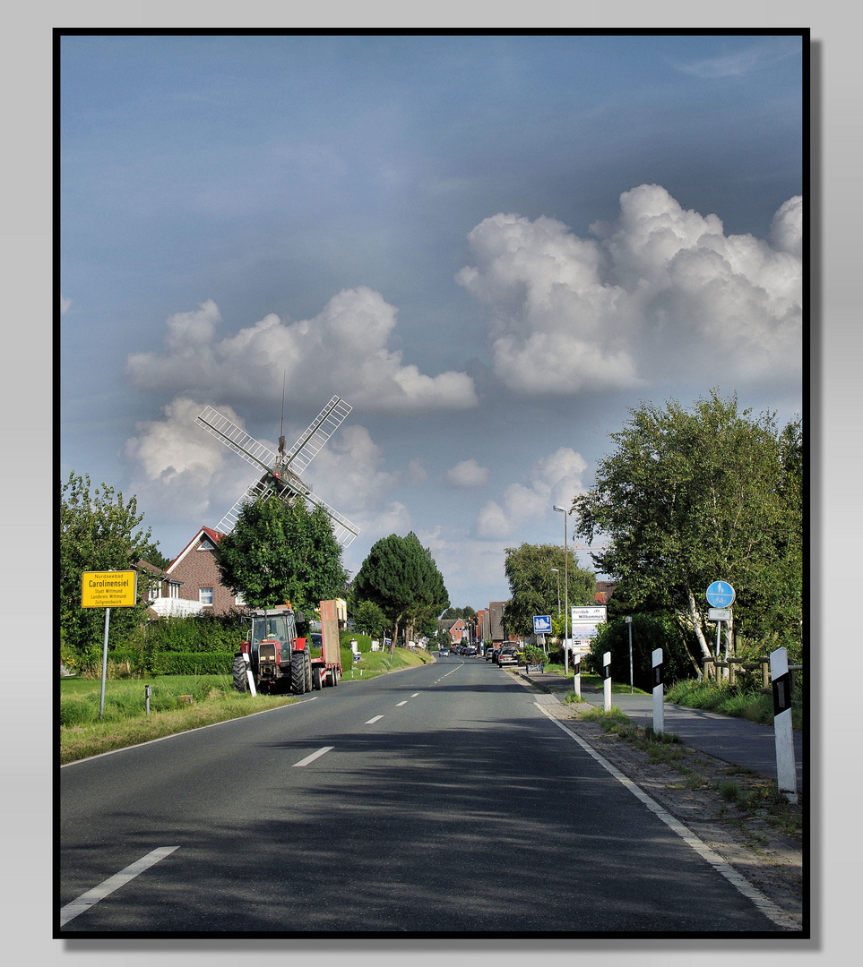 Ortseingang von Carolinensiel