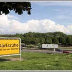 Ortsschild von Karlsruhe