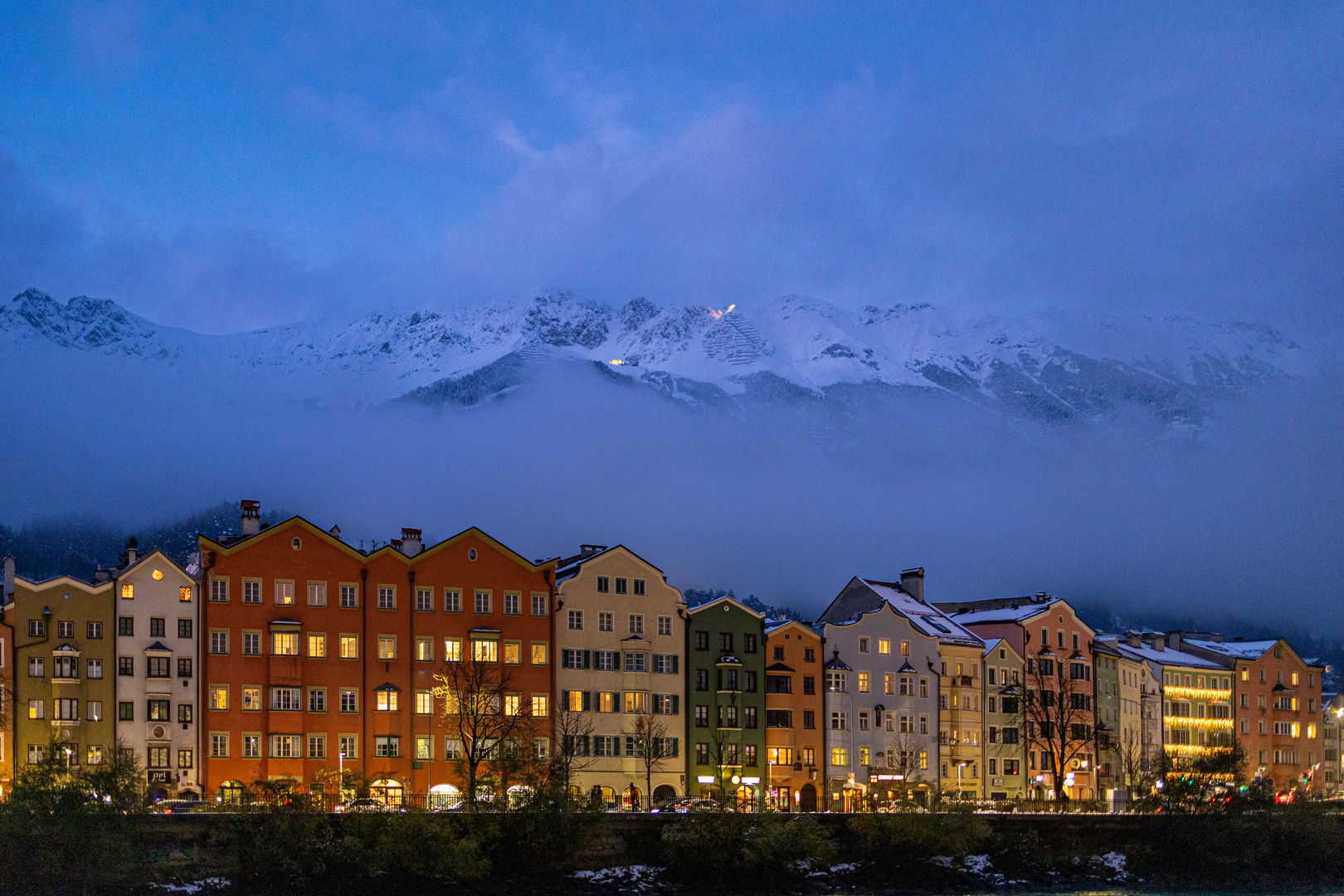 Ortsteil Anpruggen in Innsbruck (Winterbild)