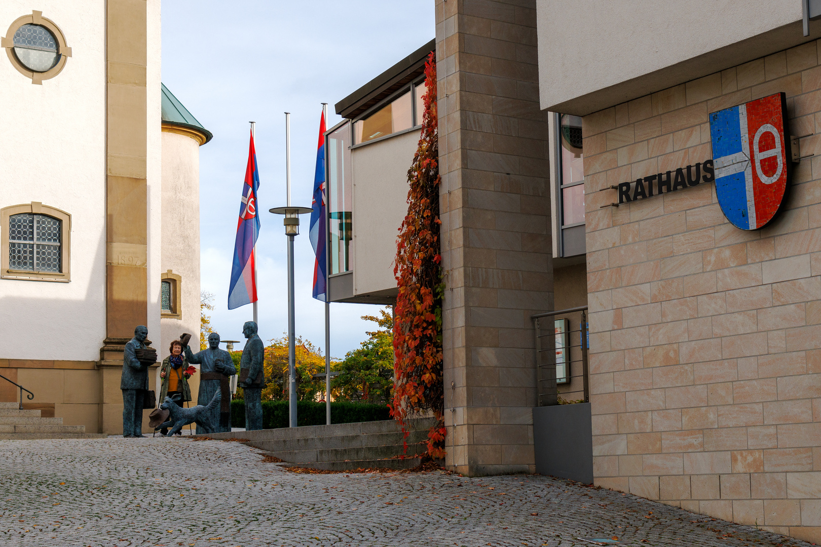 Ortswappen von Malsch am Rathaus