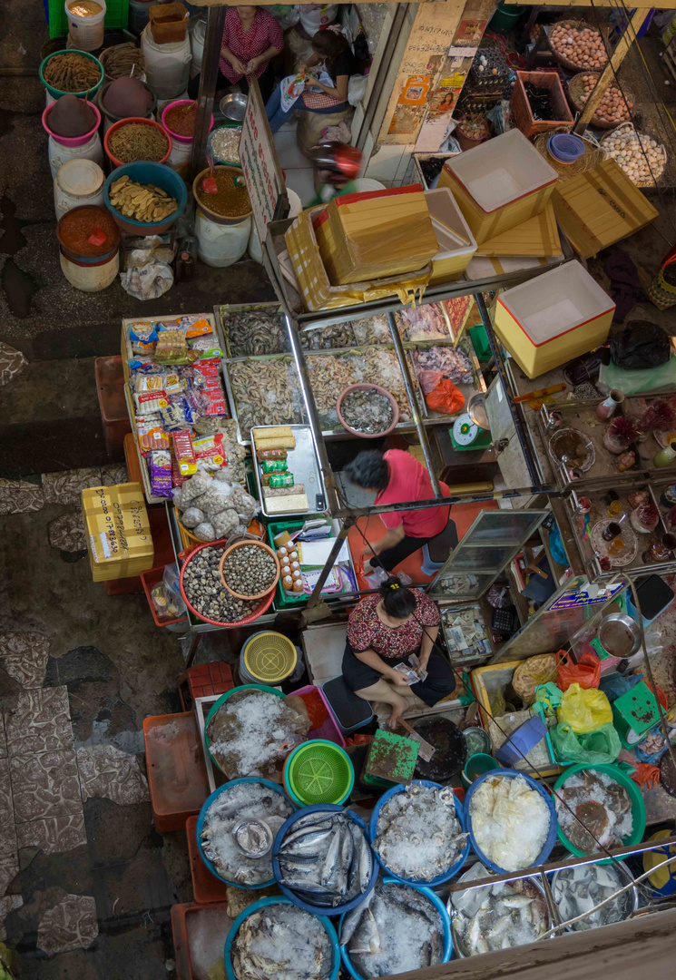 Orussey Markt in Phnom Penh, Cambodia