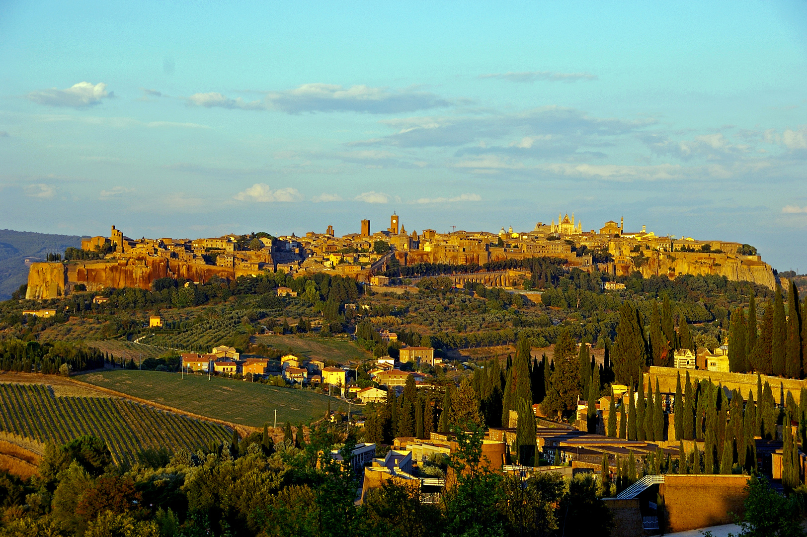 Orvieto im Abendlicht