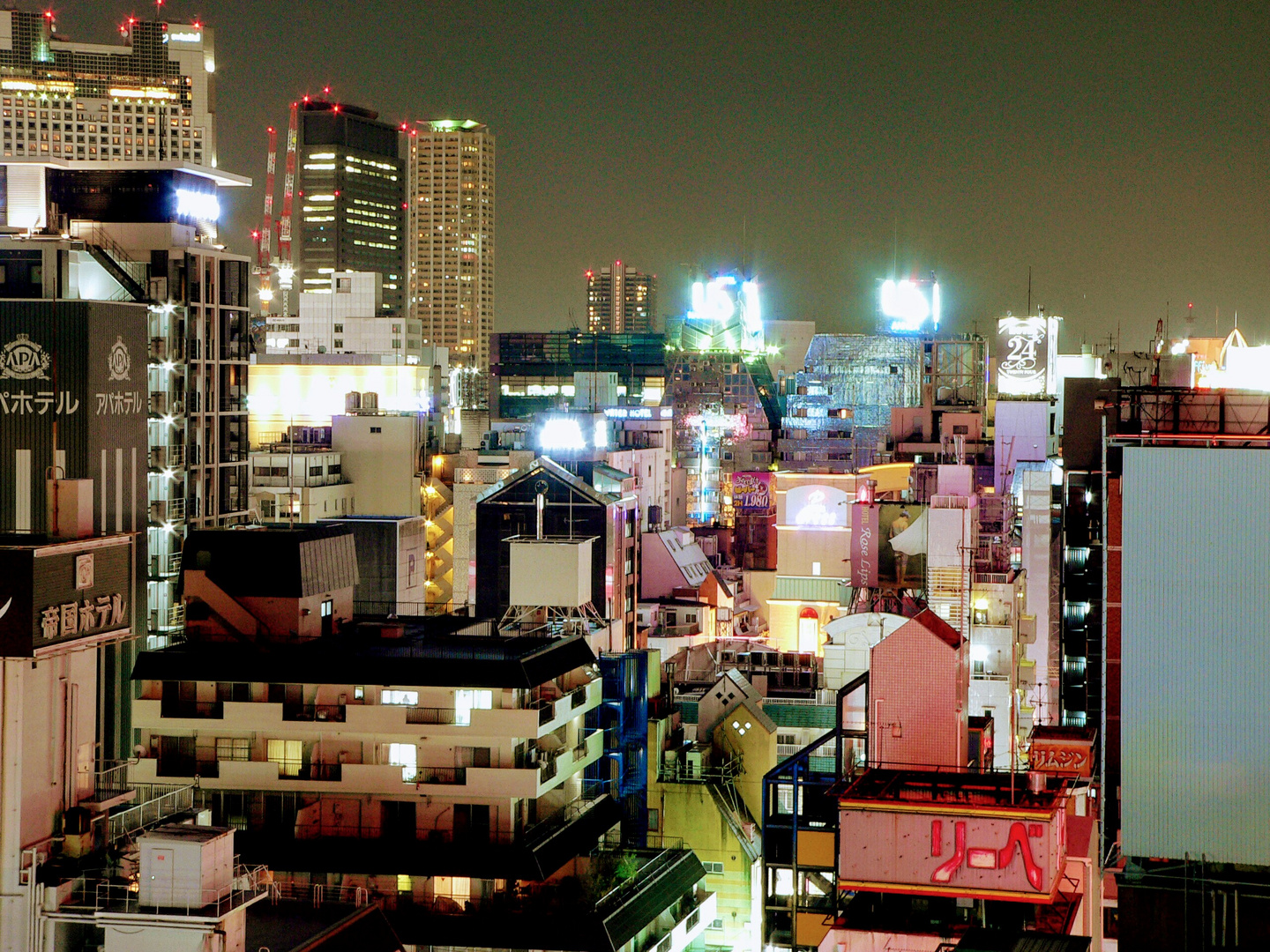 Osaka Japan bei Nacht 