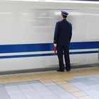 Osaka - Stationmaster and Shinkansen 700 series