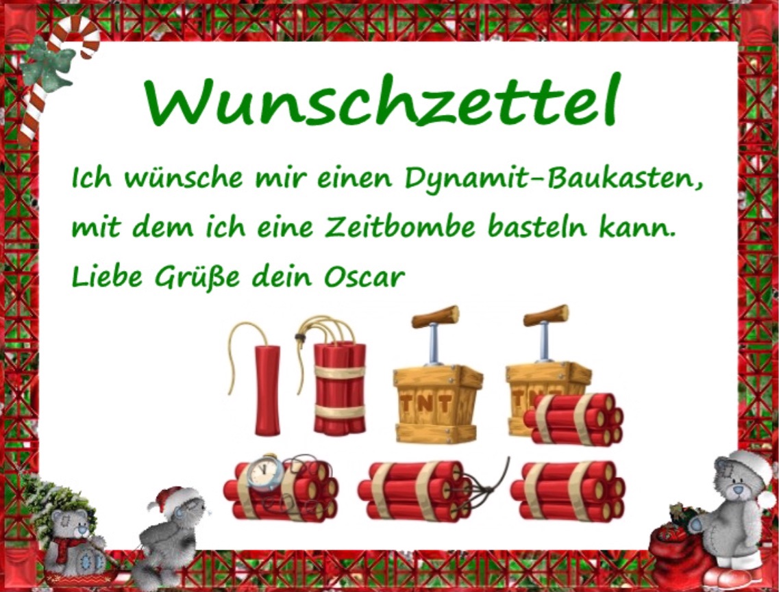 Oscars Wunschzettel