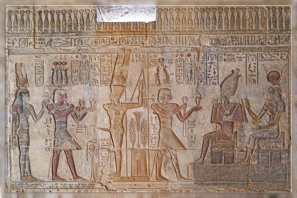 Osiris und Hathor