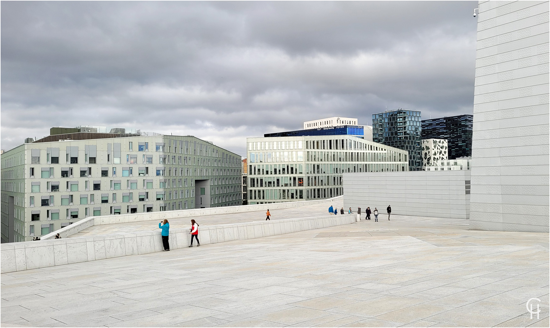 Oslo - Auf dem Dach des Opernhaus