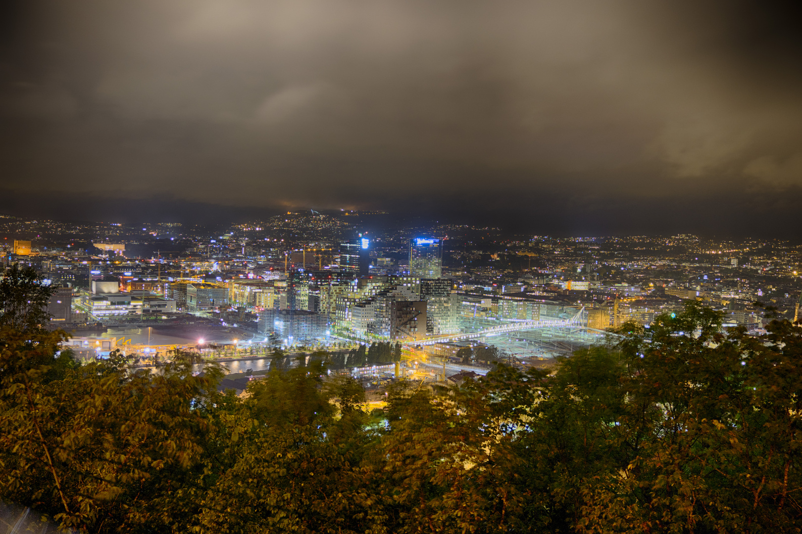 Oslo bei Nacht