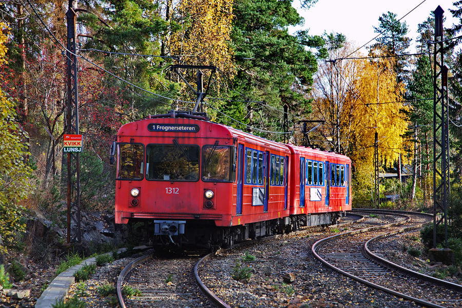 Oslo. Die Holmenkollbahn