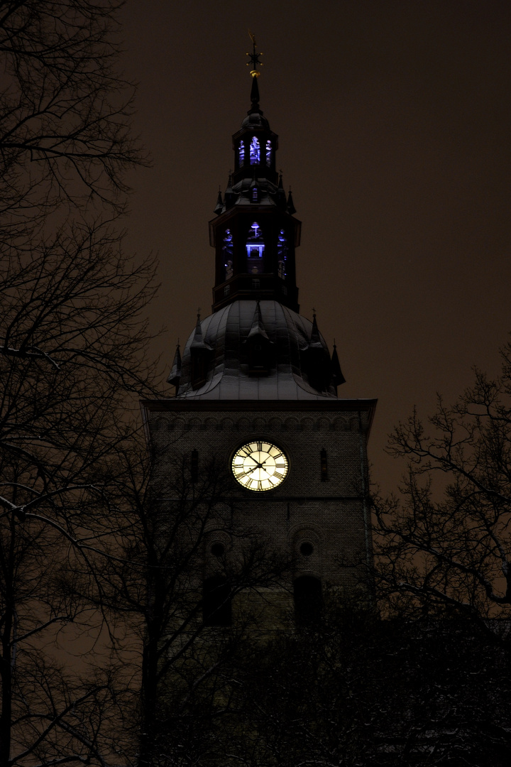 * Oslo domkirke by night *