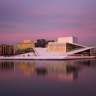 Oslo Opernhaus im Sonnenuntergang