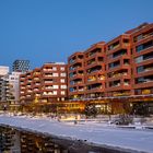 Oslos Architektur zur Blauen Stunde