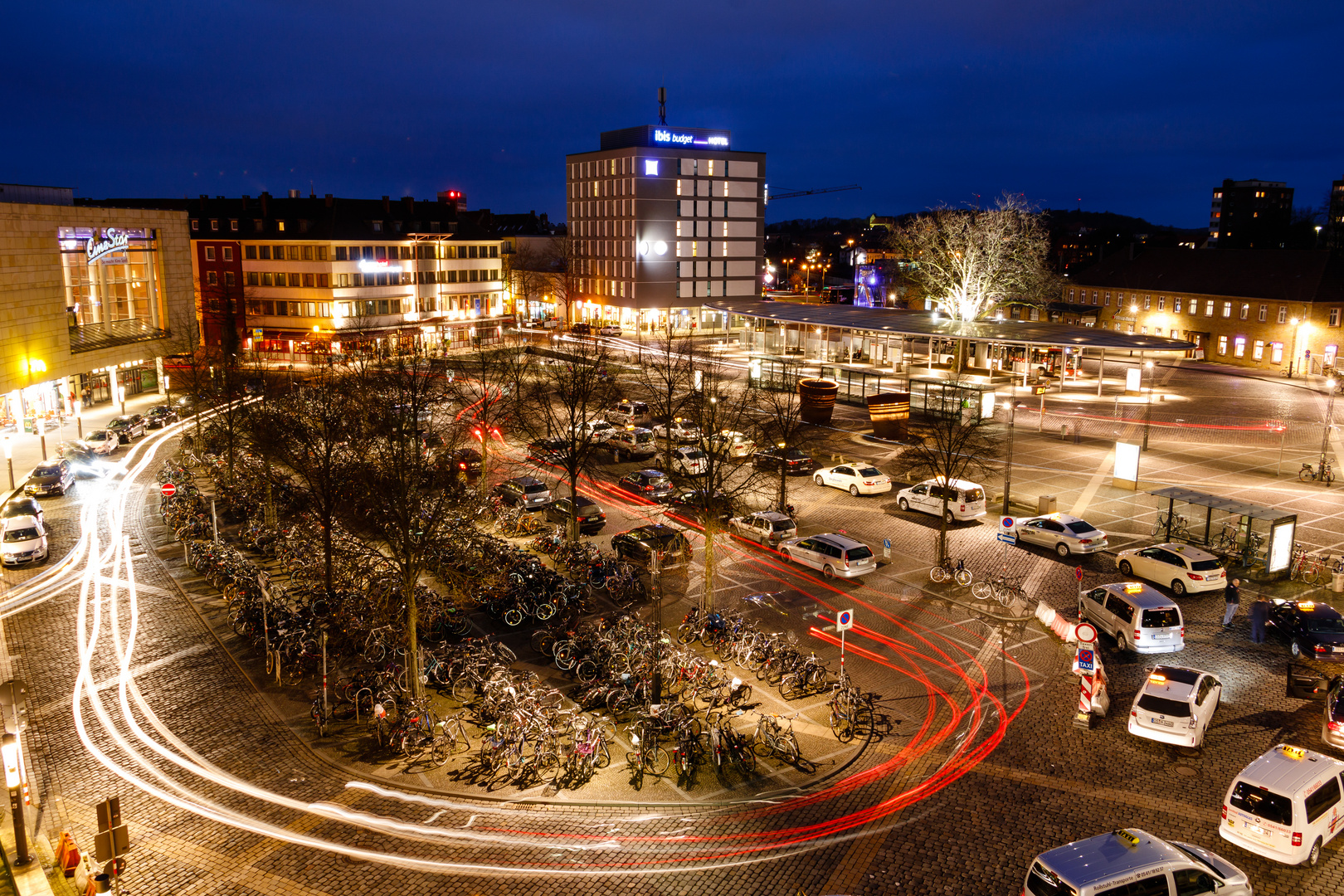 Osnabrück bei Nacht - Bahnhof