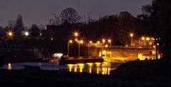 Osnabrücker Hafen bei Nacht