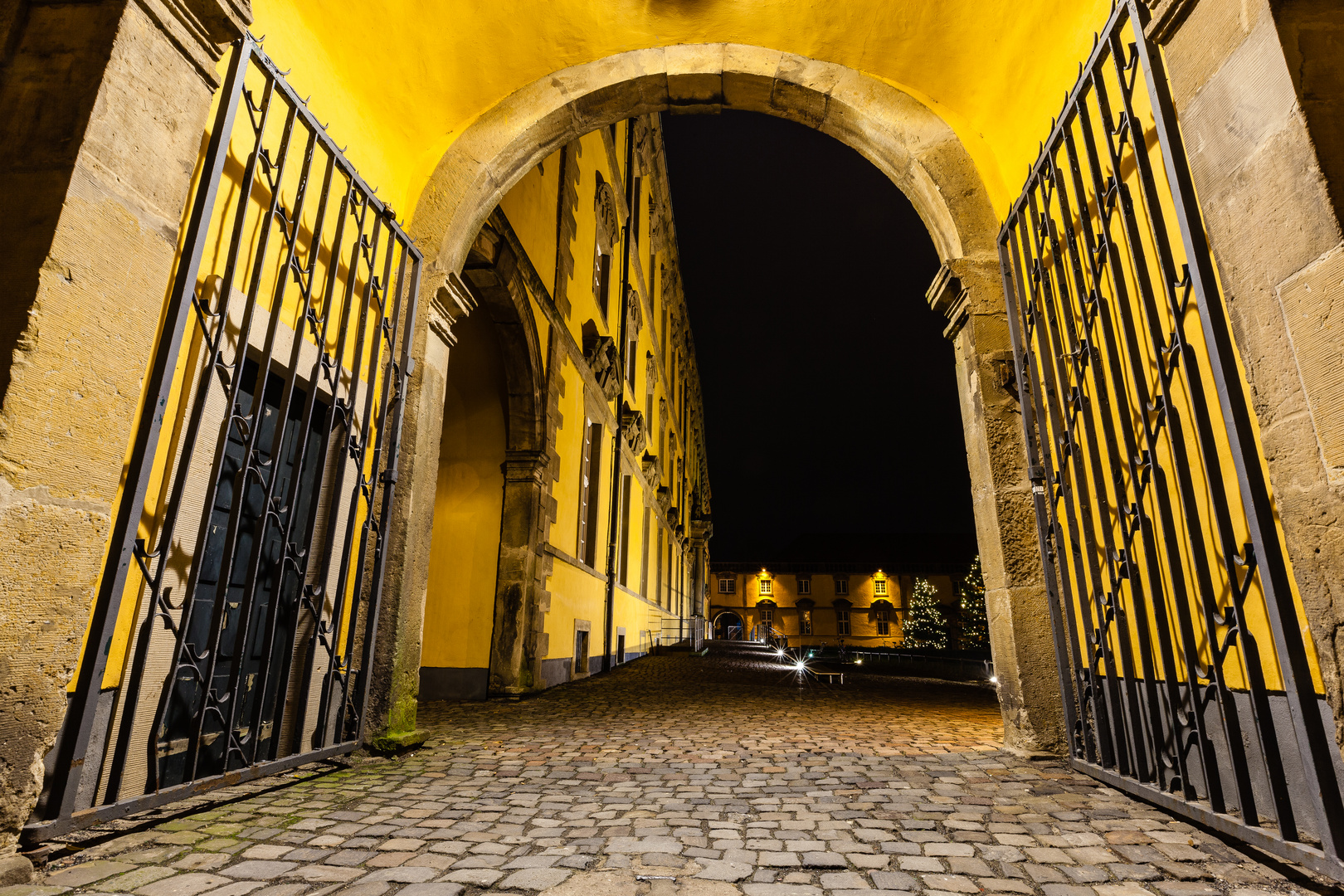 Osnabrücker Schloss bei Nacht