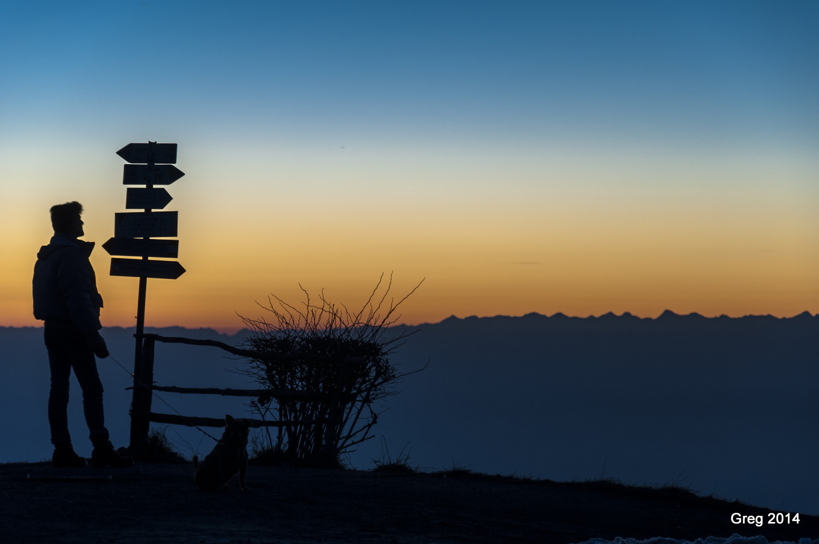 Osservando il tramonto