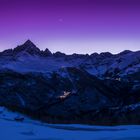 Ostana: Monviso nell'ora blu