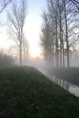 Oste-Hamme-Kanal im Nebel