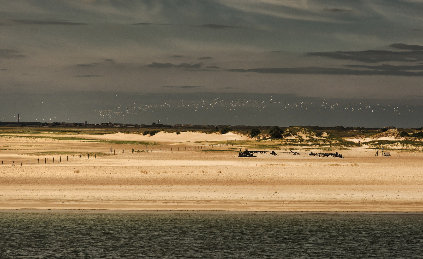 Ostende Norderney mit Wrack