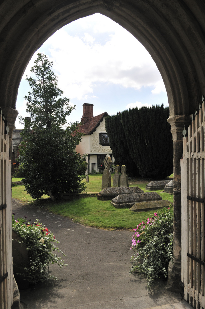 Ostengland, Blick aus der Kirche von Clare