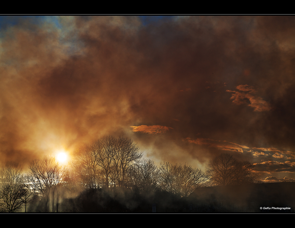 Oster-Sonnenuntergang