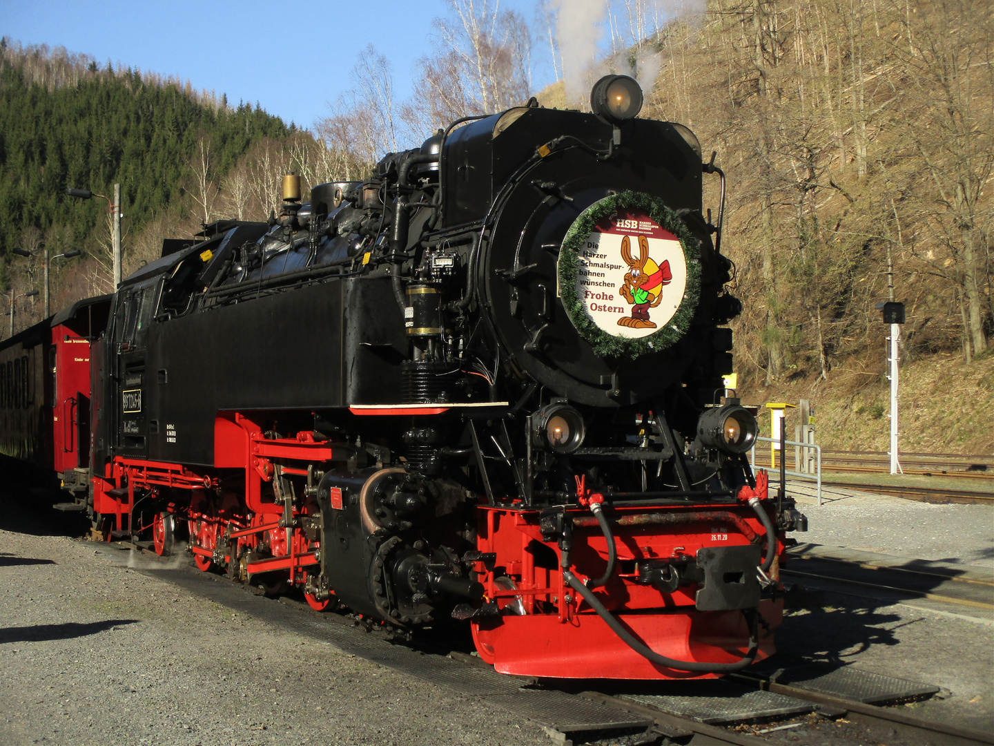 Osterausflug mit der HSB zurück nach Nordhausen.