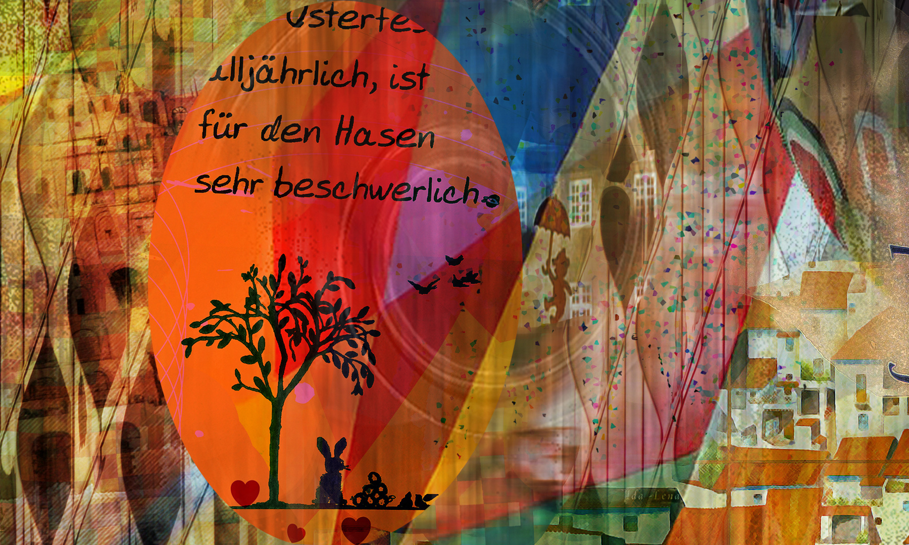 Osterbild Foto & Bild | fotomontage, composing , rot Bilder auf ...