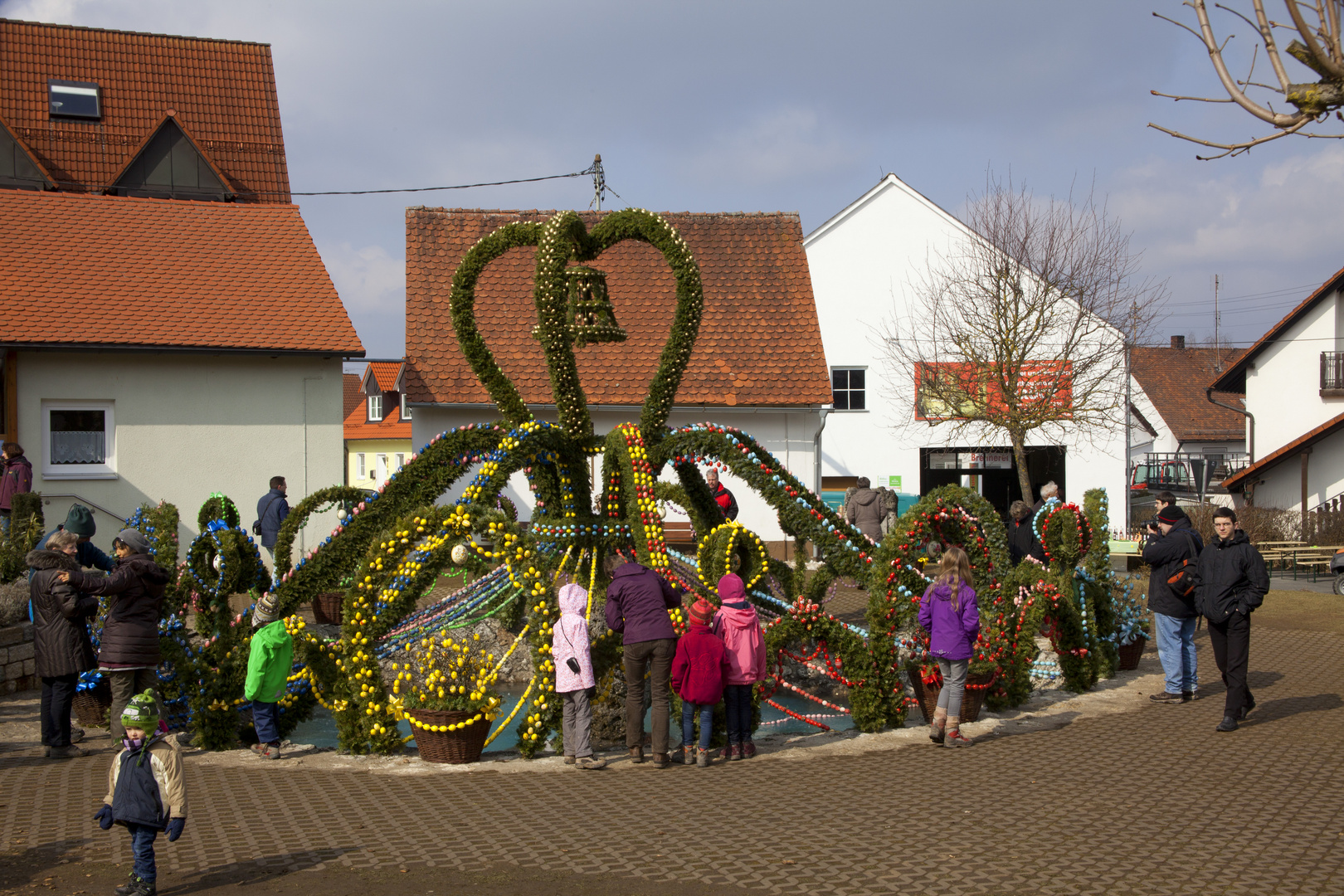 Osterbrunnen von Bieberbach in der Fränkischen Schweiz