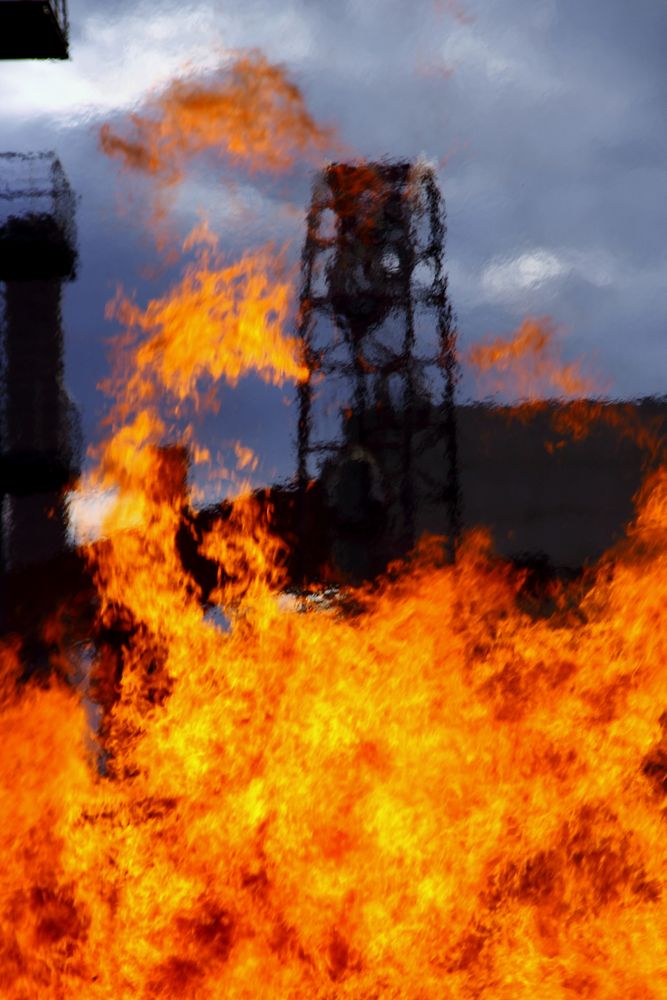 Osterfeuer 2010 auf Zollverein (Kokerei)