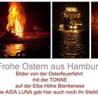 Osterfeuer an der Elbe