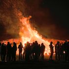 Osterfeuer an der Unstrutquelle Kefferhausen am Karsamstag 31.03.2018