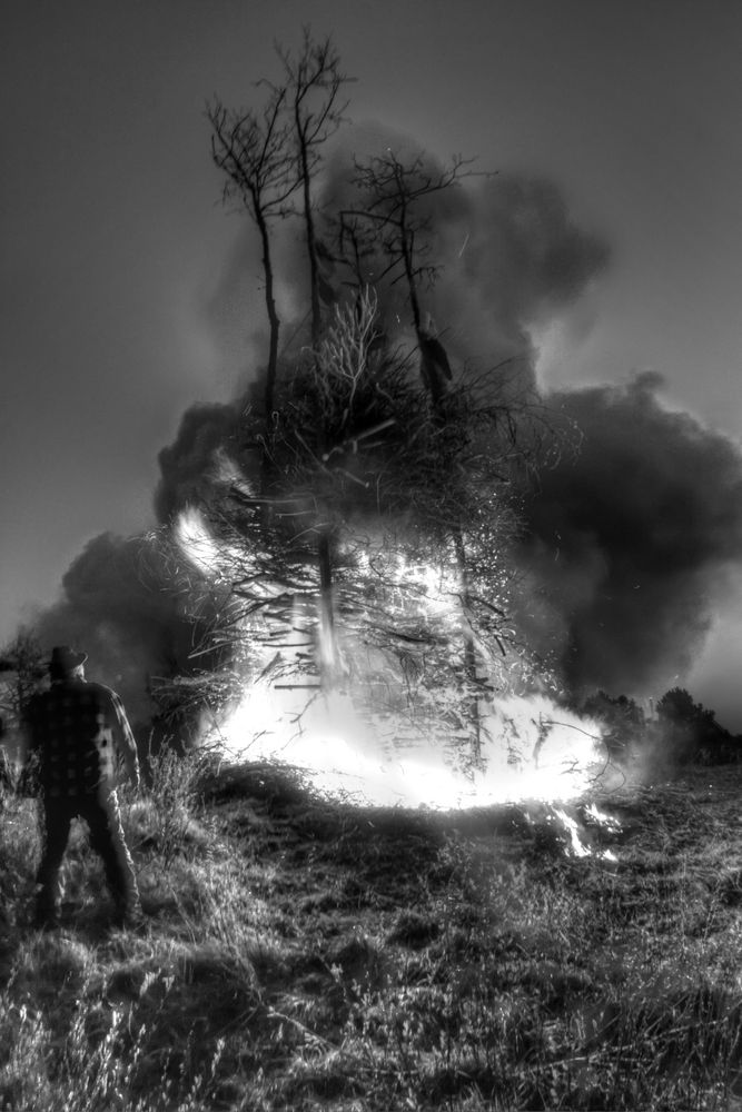 Osterfeuer auf Borkum