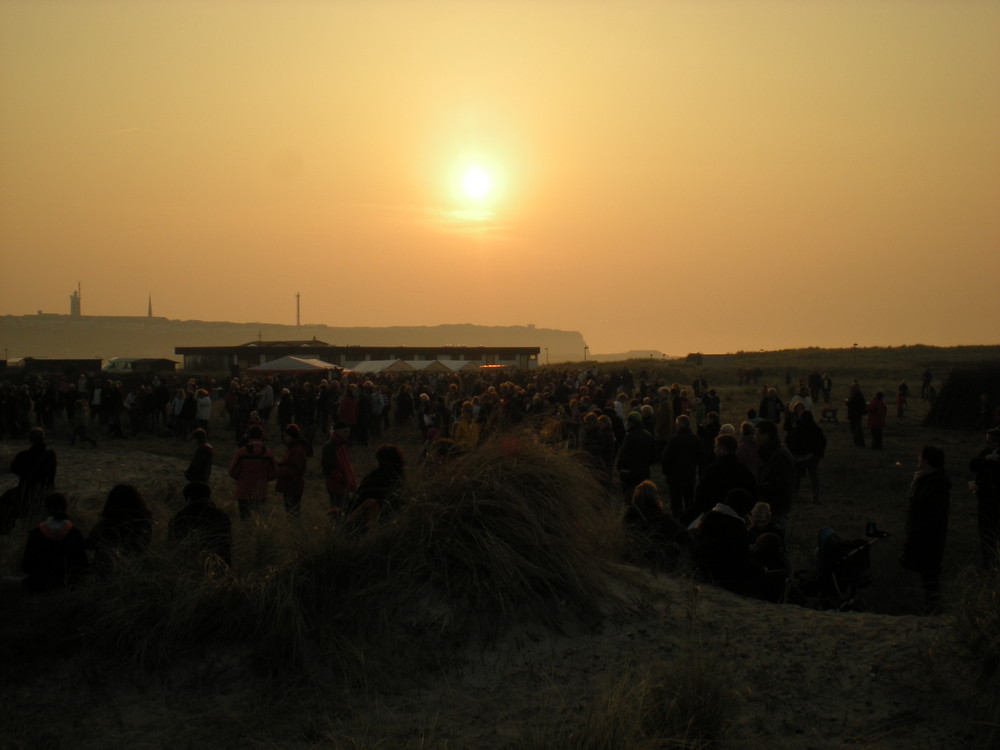 Osterfeuer auf der Düne 2009