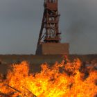 Osterfeuer auf der Zeche Zollverein