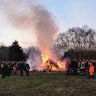 Osterfeuer bei Wintertemperaturen